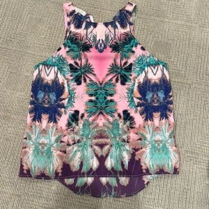 Wayf tropical print top